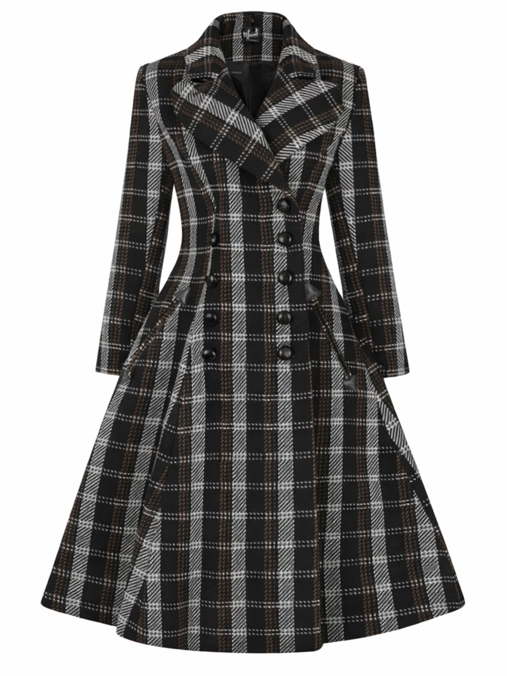 Hell Bunny Brooklyn Coat M 50's Silhouette Neo Steampunk Victorian Revival